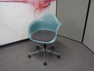 additional images for Vitra Eames Plastic Armchair PACC Aqua and Grey