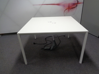 additional images for 1200sq mm White Meeting Table