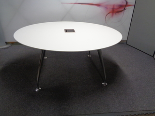 additional images for 1600dia mm White Circular Meeting Table