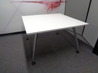 additional images for 1200sq mm Gresham White Meeting Table