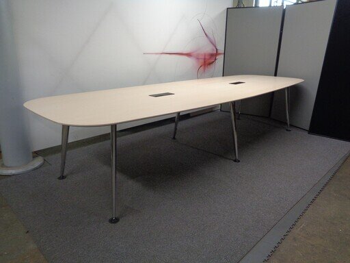 3600 x 1200mm Light OakMaple Boardroom Table