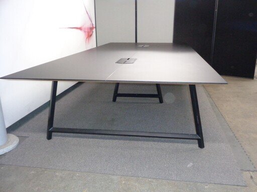 3600w mm Black Boardroom Table