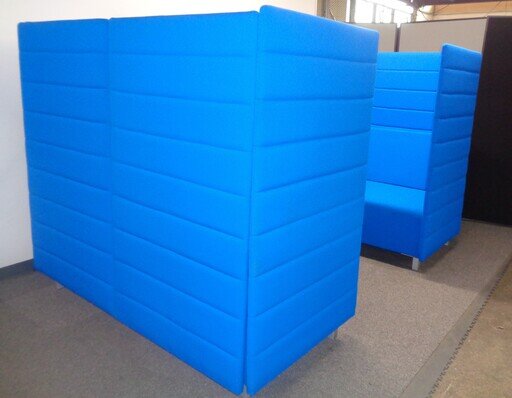 High Back 4 Seater Booth in Royal Blue