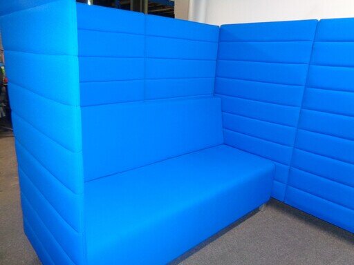 High Back 4 Seater Booth in Royal Blue