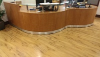 additional images for Cherry 4 piece veneer reception desk