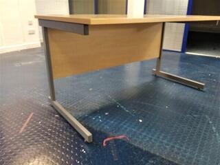 Beech desk 1400w stand alone