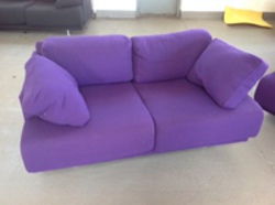 additional images for Purple two seater sofa  (CE)