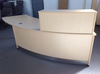 additional images for Maple curved reception counter  (CE)
