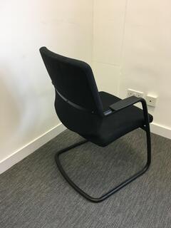 Arte black cantilever meeting chairs