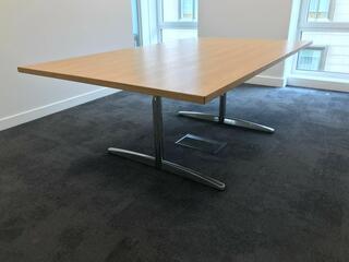 2000x1200mm oak veneer table