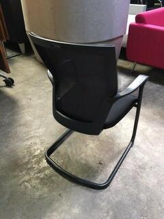 Techo Sidiz T50 black mesh back cantilever meeting chair