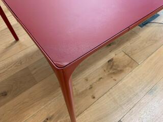 2400x1200mm red Arper Nuur table