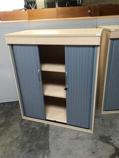 1200mm high maplesilver tambour cupboard
