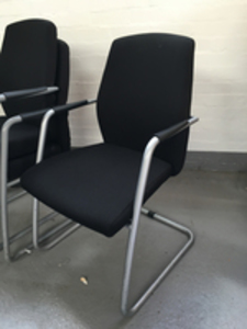 additional images for Black Connection Function meeting chair with arms (CE)