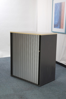 additional images for 1160mm high Maple/graphite tambour cupboard