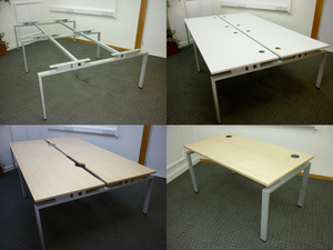 additional images for Jigsaw 1400mm bench desk frames with NEW tops of your choice