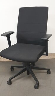 Mobili Nero Black Task Chair