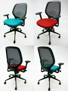 additional images for Orangebox ARA task chair with arms in red or green