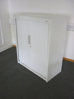 additional images for 1200mm high white Flexiform tambour cupboards (CE)