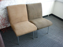 additional images for Brown suede single seater chairs (CE)