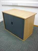 additional images for DAMS desk high oak tambour cupboard