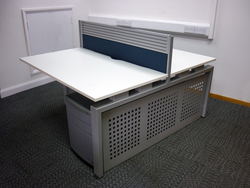 additional images for Senator white bench desk system (CE)