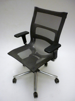 additional images for ICF Una Plus grey mesh executive chair (CE)