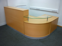 additional images for Beech reception desk
