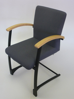 additional images for Kinnarps Arcus 686 grey cantilever stacking chairs (CE)