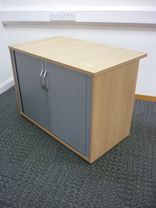 additional images for Desk high Phase oak tambour cupboards
