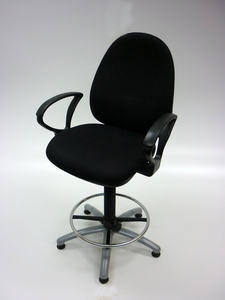 additional images for Black draughtsman chairs