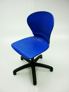additional images for Blue plastic operator/classroom chair