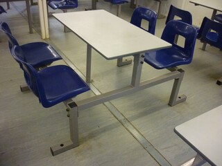 Fixed canteen seating amp tables