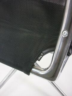 Vitra Meda black leather amp mesh conference chair