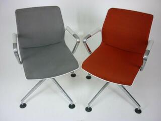 Vitra Unix grey conference chairs