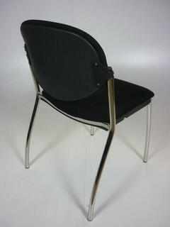 Systems Seating International black stacking chairs
