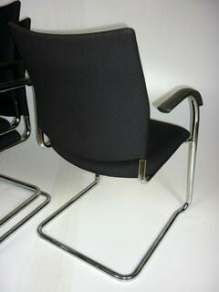 Kusch amp Co black stacking chairs