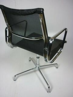 Eames look-a-like black mesh meeting chairs