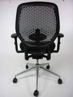 Orangebox ARA black task chair with arms and lumbar