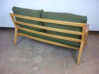 Mark Arris olive green sofa and armchairs