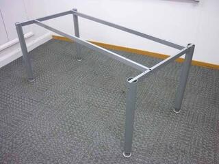 Silver goalpost leg 1600mm desk frame with choice of top