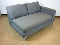 additional images for Single Arm 2 Seater Grey Sofa