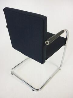 Vitra Visasoft bluegrey fabric meeting chair