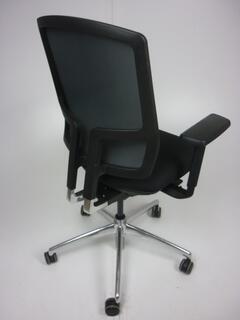 Black mesh back Boss Design Felix chairs