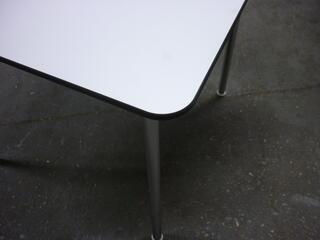750mm square Vitra Hal white tables
