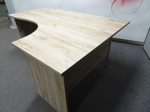 1600w mm Grey Craft Oak Corner Desk