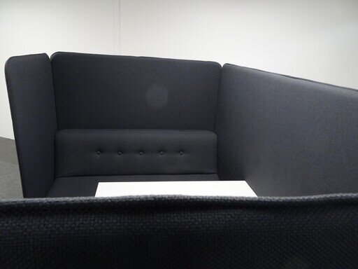 Konig  Neurath 6 Seater Booth in Dark Grey