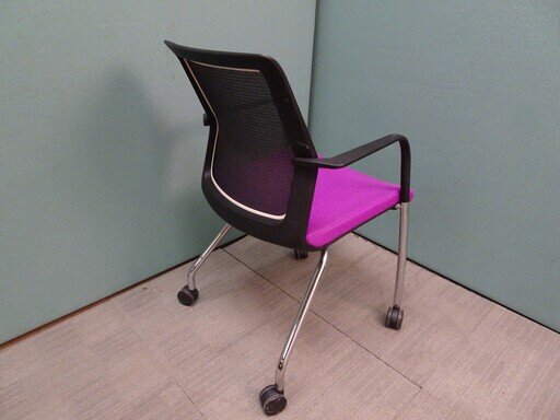 Orangebox Workday 4 Leg Armchair in Purple