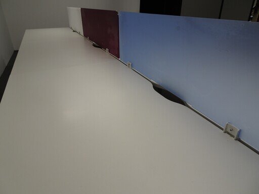 Assman TriASS 1400w mm Bench Desks with Perspex Screens