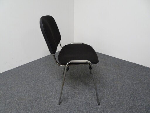 ISO Black Upholstered Meeting Chair